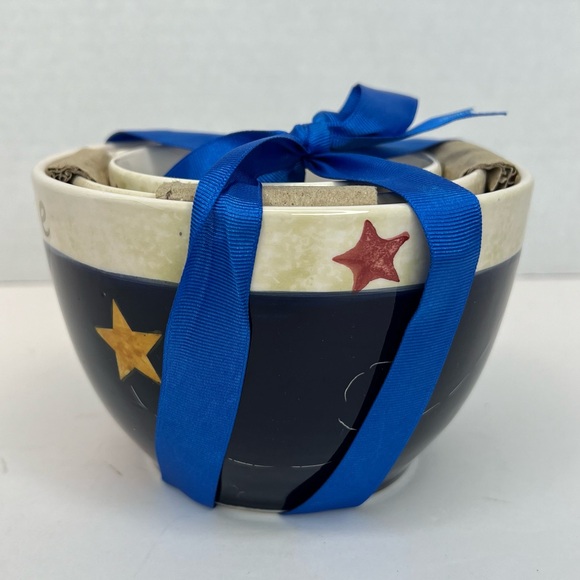 3 Piece Nantucket Home Christmas Nesting Bowls-Hand Painted New Unused - Picture 2 of 6